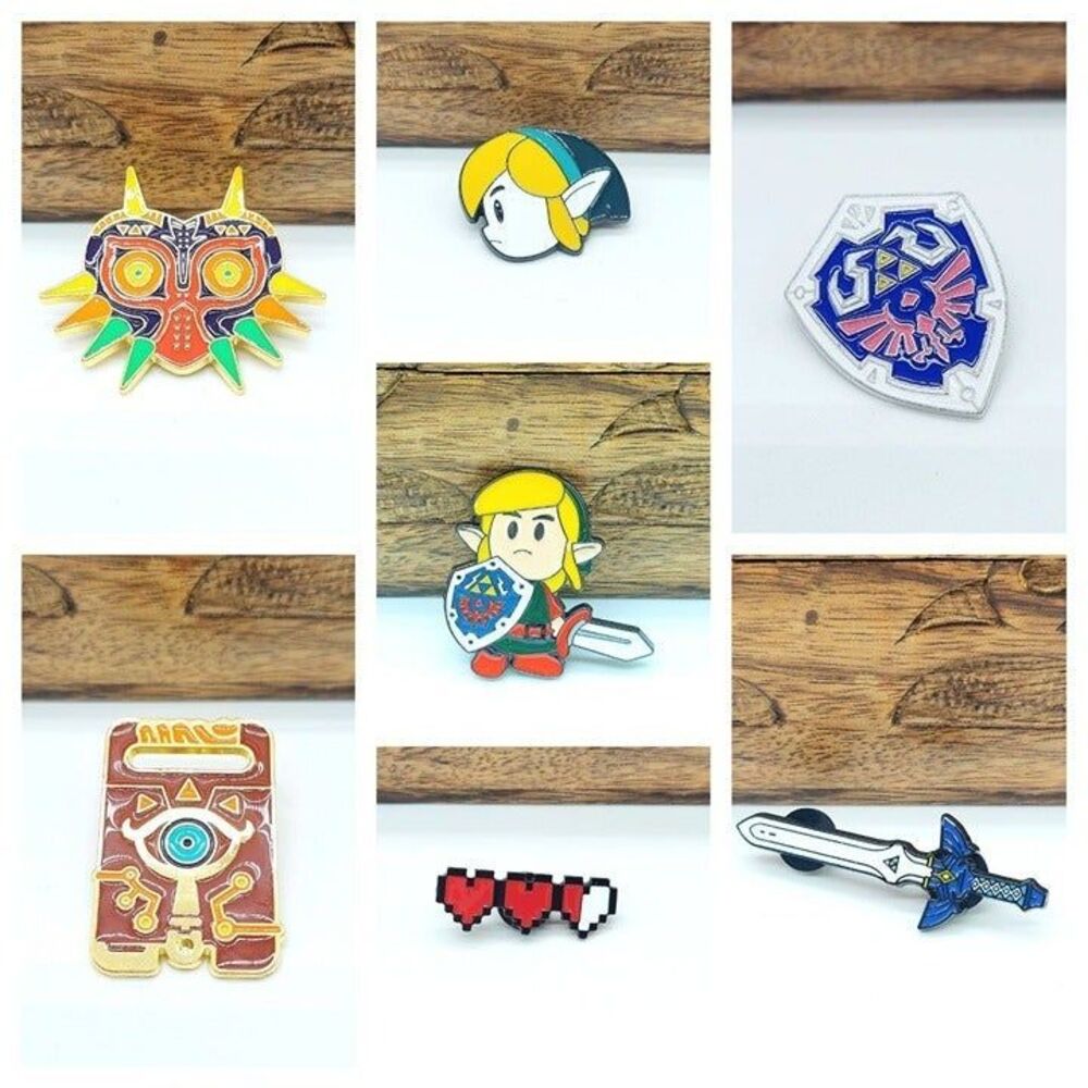 Gamer Pin lot! Zelda Adventures of Link Pin Gamer Heart